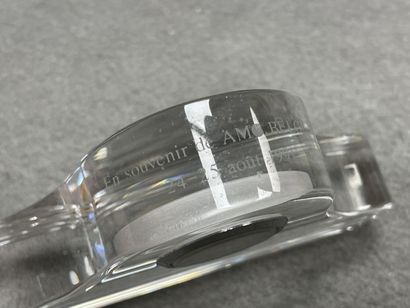 VAL SAINT LAMBERT:
Pendulette cristal
H:...