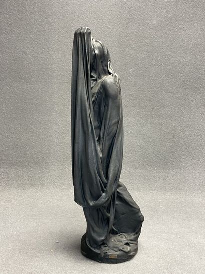 Homme drapé. 
Sulpture en platre gainé de...