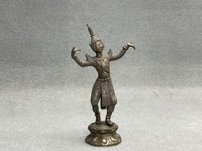 Statuette en bronze thailandais
H: 21 cm...