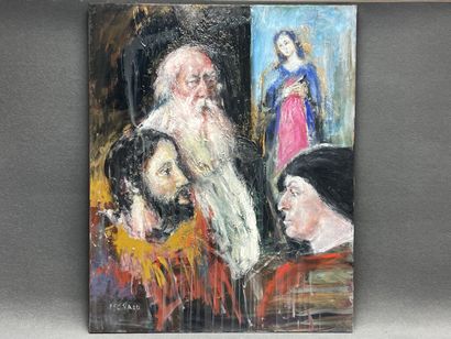 Jacques PECNARD (1922-2012)
Scène biblique.
huile...