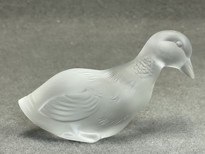 BACCARAT:
Le caneton.
Statuette en cristal...