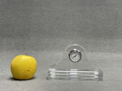 VAL SAINT LAMBERT:
Pendulette cristal
H:...
