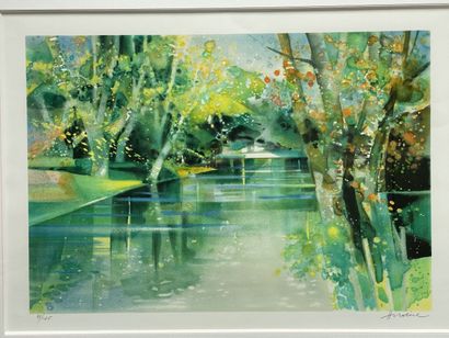 Camille HILAIRE (1916-2004), 
Paysage,
Lithographie...