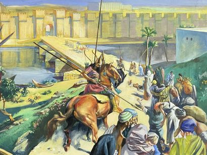 Jacques PECNARD (1922-2012)
Les Murailles.
Gouache...