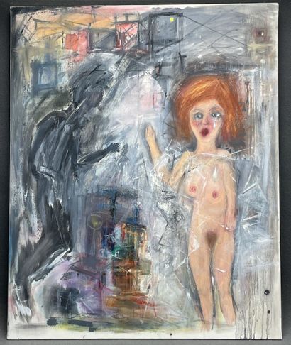 Dominique JANCEL (1946)
Nu feminin. 
huile...