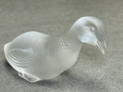 BACCARAT:
Le caneton.
Statuette en cristal...