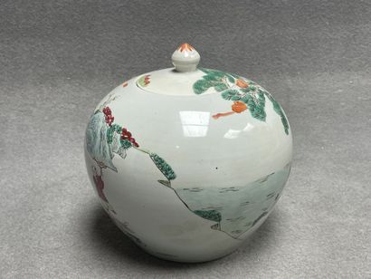 Pot à gingembre en porcelaine de Chine. 
H....