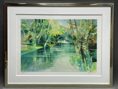 Camille HILAIRE (1916-2004), 
Paysage,
Lithographie...