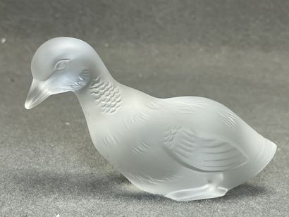 BACCARAT:
Le caneton.
Statuette en cristal...