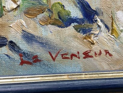 Ecole Française XX°
Pommiers près de Biot.
huile...