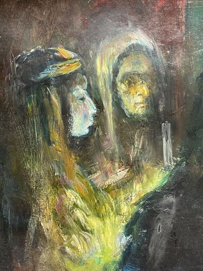 Jacques PECNARD (1922-2012)
La Pâques Juive.
Huile...