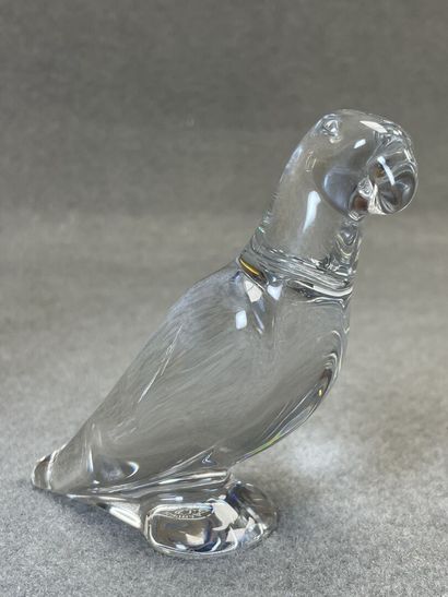 BACCARAT
Couple de perruches en cristal
H:...