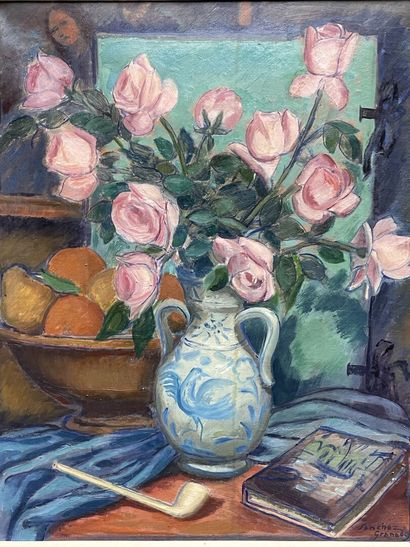 Sanchez GRANADOS (XX)
Nature morte au bouquet...