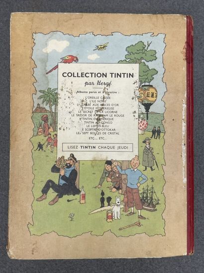 TINTIN: Ottokar's Sceptre. 
Casterman. 1948
Red...