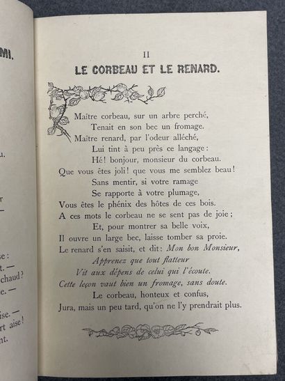 LA FONTAINE (Jean de).
Fable Choisies de...