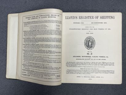 Lloyds Register of Shipping.
Register of...