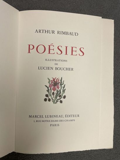RIMBAUD Arthur , ill Pierre BOUCHET
POESIES
Marcel...
