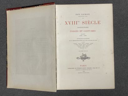 Paul LACROIX: Two volumes
-Moeurs, usages...