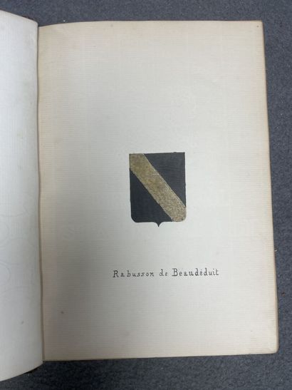 Manuscrit relié:
Généalogie de la famille...
