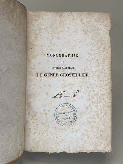 THORY, (Claude-Antoine). - Monographie ou...