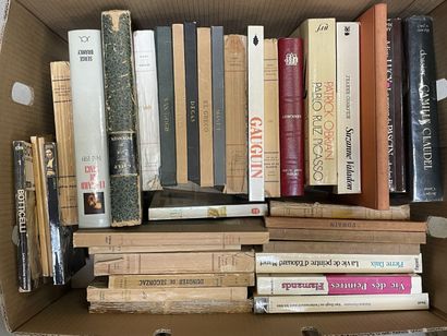 Cartons of books on 20th century painter...