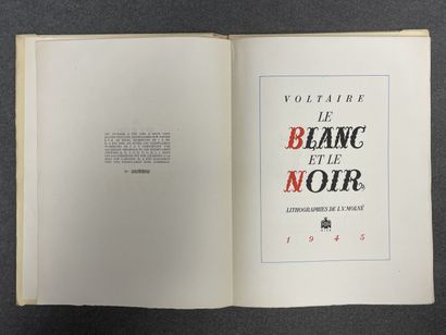 VOLTAIRE
Le blanc et le noir. 
Lithographs...