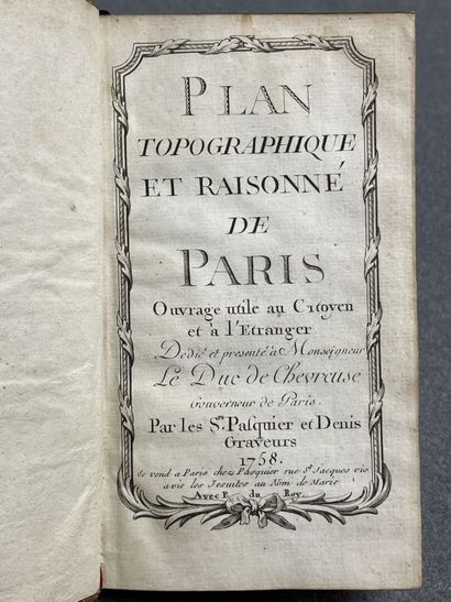 PASQUIER and DENIS - . 
Plan topographique...