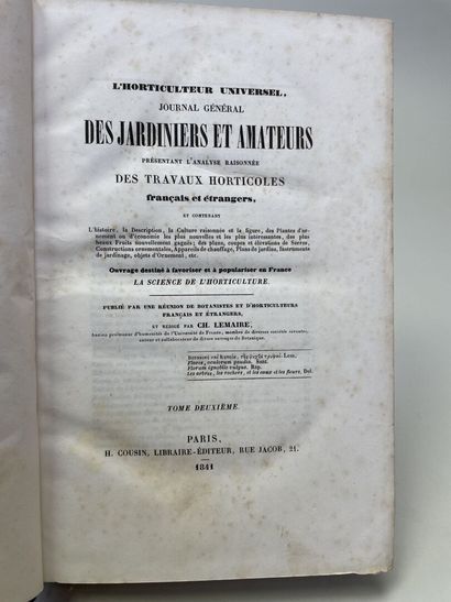 LEMAIRE, Charles. - L'Horticulteur Universel,...