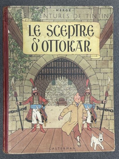 TINTIN: Ottokar's Sceptre. 
Casterman. 1948
Red...