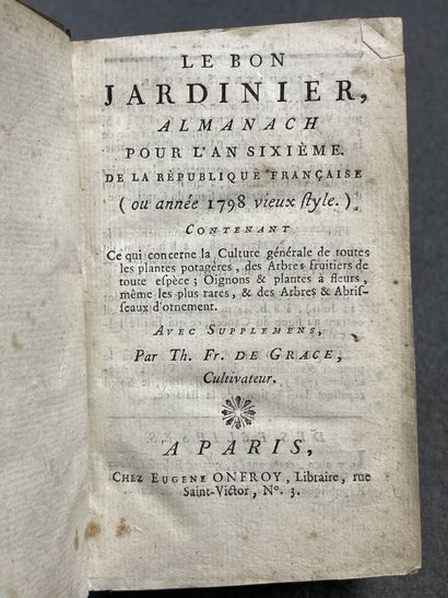 [BON JARDINIER]. - Bon Jardinier (Le), almanach...