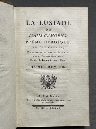 Louis CAMOENS
La Lusiade, Poème héroïque...