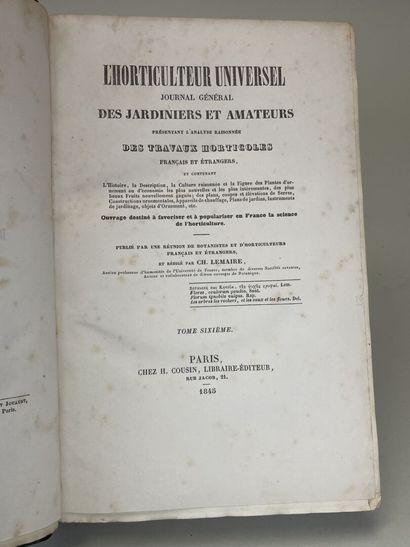 LEMAIRE, Charles. - L'Horticulteur Universel,...