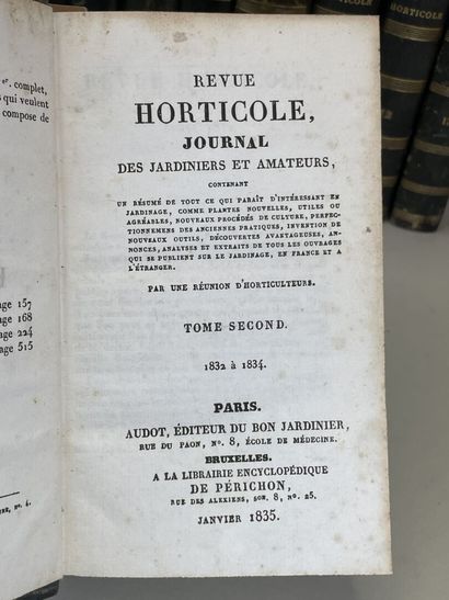 REVUE HORTICOLE. - Journal d'Horticulture...