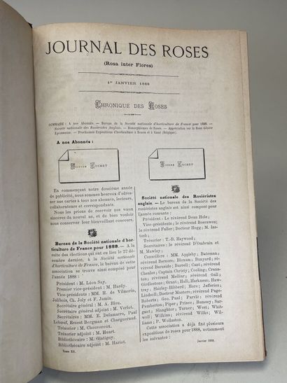 ROSES. - Journal des roses (Rosa inter flores)....