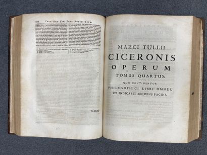 CICERON
Ciceronis opera omnia. 
4 tomes en...