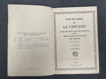 LA FONTAINE (Jean de).
Fable Choisies de...