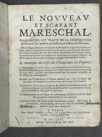 MARKHAM, Gervase FOUBERT (traducteur)
Le...