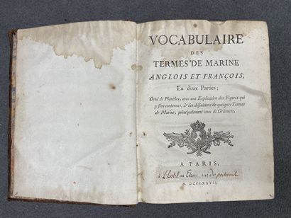 LESCALLIER Daniel
Vocabulaire des Termes...
