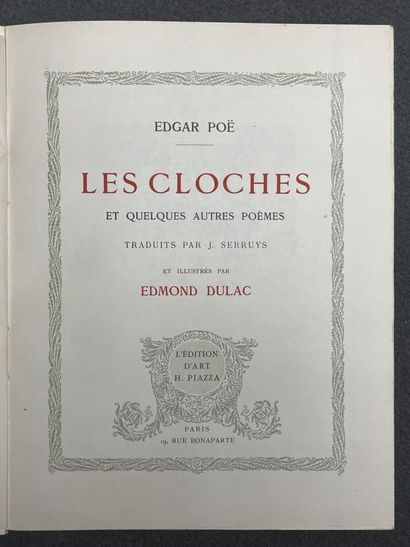 POË (E). LES CLOCHES ET QUELQUES AUTRES POÈMES....