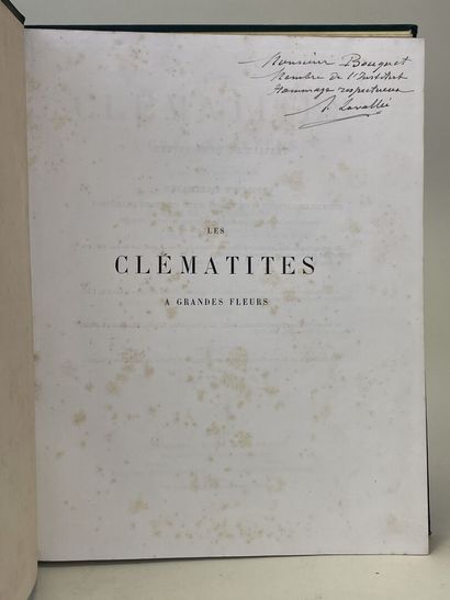 LAVALLÉE, Alphonse. - Les Clématites à grandes...