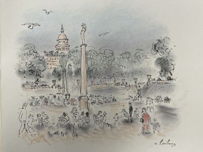 Paris en toutes lettres. illustrated by Dunoyer...