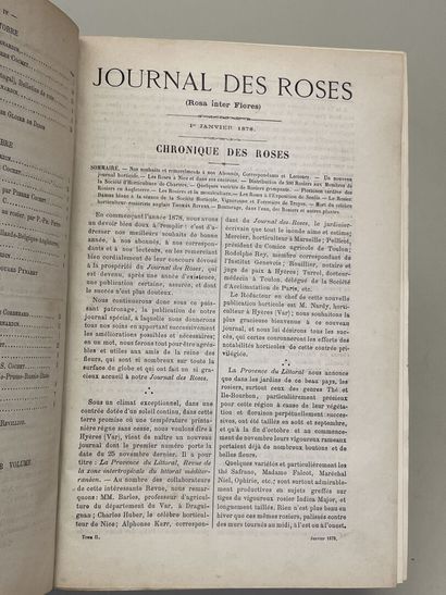 ROSES. - Journal des roses (Rosa inter flores)....