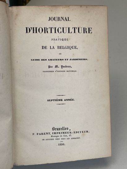 Journal d'horticulture pratique de la Belgique...