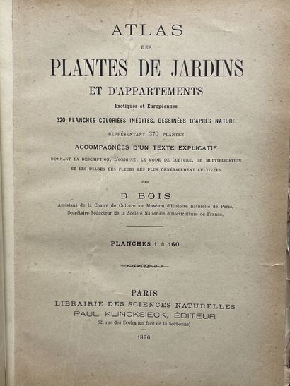 D. BOIS
Atlas des plantes de jardins et d'appartements...