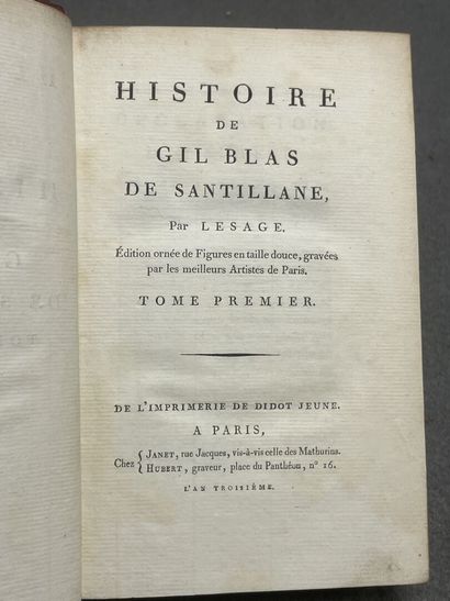 LESAGE (Alain René). 
Histoire de Gil Blas...