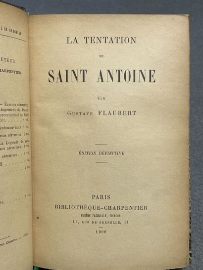FLAUBERT, Gustave. - La Tentation de Saint...