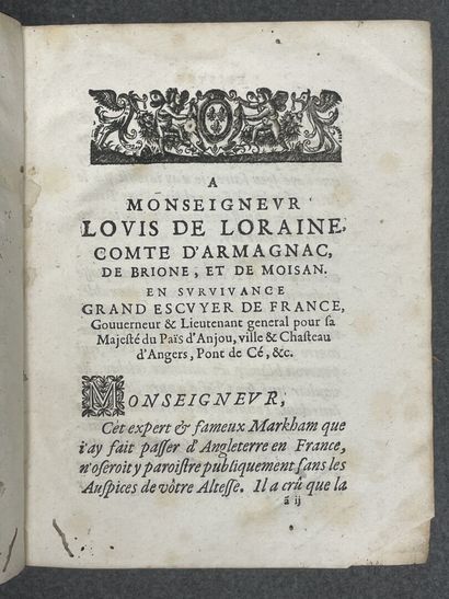 MARKHAM, Gervase FOUBERT (traducteur)
Le...