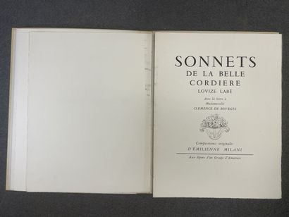 LABÉ Louise , illustrations Emilienne MILANI
Sonnets...