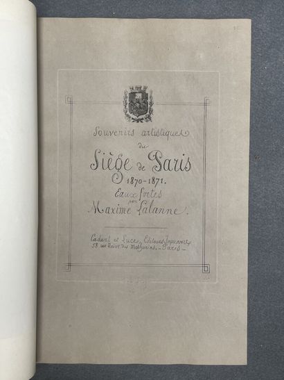 Paris siège et commune 1870-1871 
Collection...