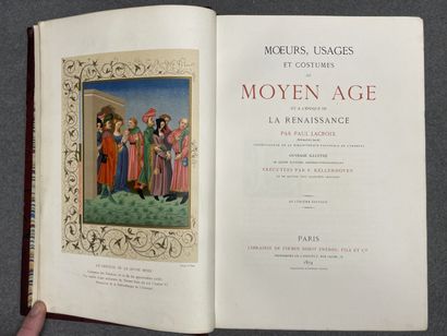 Paul LACROIX: Two volumes
-Moeurs, usages...